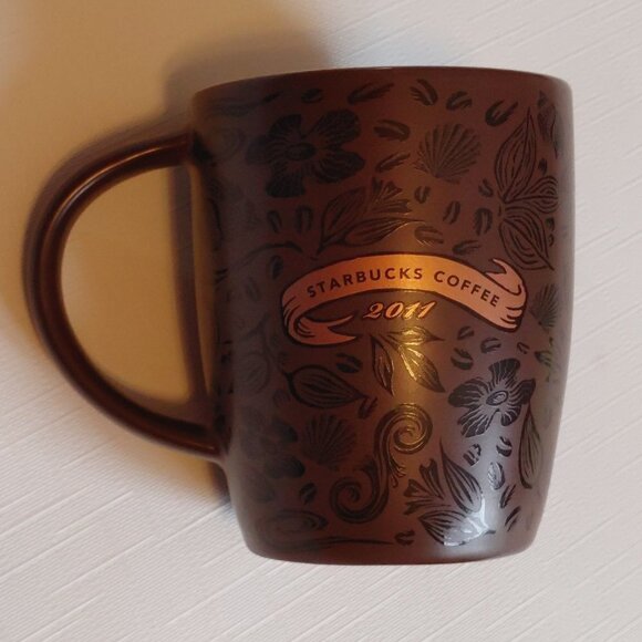 2011 Starbucks Coffee Mug Mermaid 2 tails 12oz - Picture 2 of 4